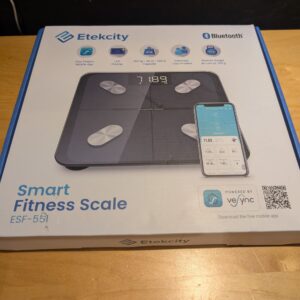 Etekcity Scales Body Weight, 0.05lb Bathroom Scales for BMI, Fat, Muscle Mass, Smart Body Composition Monitor with App& Bluetooth, 400lb/180kg