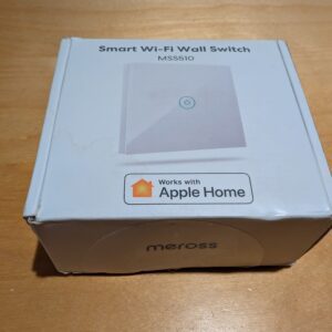 Meross Touch Light Switch, 1 Way Single Pole, Neutral Requires, Touch/Remote/Voice Control, LED Wall Switch with Timer, White, Compatible with Apple HomeKit, Alexa, Google, 8.0 x 8.0 x 3.5 cm