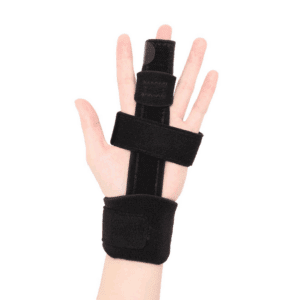 (S/M) Scurnhau Trigger Finger Splint, Finger Support, Middle Finger Splint, Bendable Finger Support for Arthritis, Broken Finger, Dislocated, Tendinitis - Fits Left and Right Hand, S/M