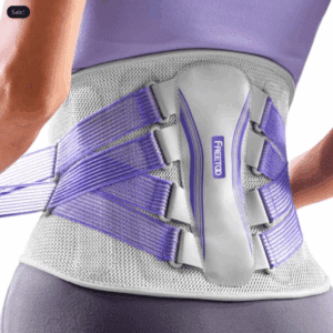 (XL) FREETOO Back Support Belt for Lower Back Pain Relief, Ergonomic design with Lumbar Pad Back Brace for Women & Men, Anti-skid Lumbar Support for Herniated Disc, Sciatica XL Size