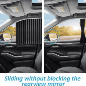 ZATOOTO Car Side Window Sunshade, Magnetic Blackout Car Window Shade for Baby, Privacy Car Curtains with UV Protection, 4PCS Black (CL-FZS-4PC)