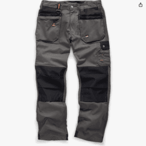 Scruffs Worker Plus Graphite Grey Work Trousers (32W 32L)