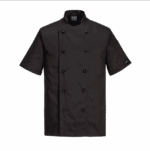 Portwest Kent Chefs Jacket, Colour: Black, Size: XXL, C734BKRXXL