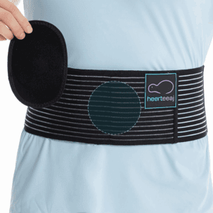 (L) HEERTEEAJ umbilical hernia and inguinal hernia bandage, abdominal belt for umbilical hernia, hernia, abdominal belt for men and women