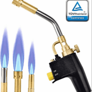 SEAAN MAPP Propane Torch Multi Purpose Trigger Start Propane Torch with 3 Nozzles/Tips, Gas cylinders not Included