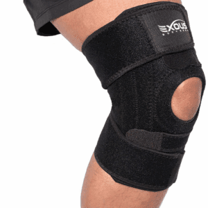 Knee Support Brace For Men & Women Unique 4-way Adjustable Non-Slip Neoprene Strap System For Arthritis, Running Bursitis, For ACL, Ligament Damage Ideal For Sports - Skiing & Meniscus Tear