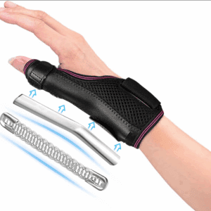 (S) Fasola Thumb Brace Reversible, Thumb Spica Splint for Right & Left Hand, Breathable Thumb & Wrist Support with Two Metal Splint, Trigger Thumb Immobilizer for Arthritis, Tendonitis, Sprains, S