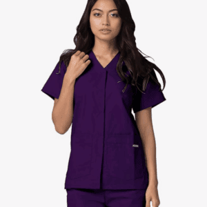 Adar Universal Scrubs for Women - Snap Front Scrub Top High Quality