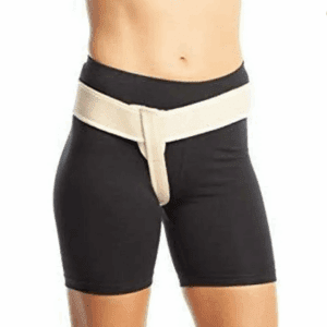 (Right) ArmoLine Inguinal Hernia Belt Support Comfort Truss with Extra Pad Single Side Adjustable Compression Groin Straps for Men Women