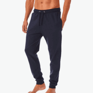 (M) Iron Mountain Men's Jogging Bottoms Reclaimed Yarn Sweatpants Casual Cuffed Joggers Pants, Navy