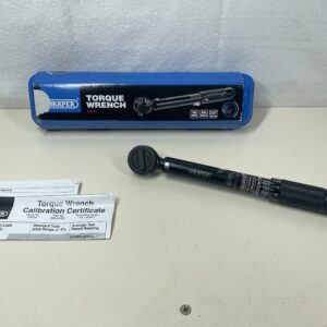 Draper BTW 3/8" Square Drive Torque Wrench | Micrometre Reversible Hand Tool | 10Nm-80Nm Mechanics Car Tools | Professional Blow Mould Storage Case | 64534, Blue