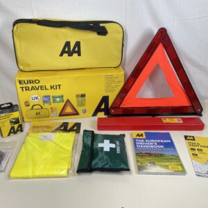 AA Euro Travel Kit AA6318 - for Driving in France/Europe - Includes Zipped Storage Bag and UK Identifier, Multicolour