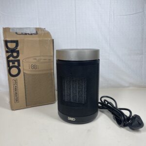 Dreo Electric Heater - 1500W Energy Efficient Space Heater, Portable Ceramic Fan Heaters, Thermostat, 3 Modes 12H Timer, Overheat & Tip Over Protection, for Bedroom, Atom 316, Gold