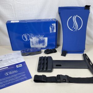 The Slumbar Back Stretcher and Posture Corrector Pro. Relieves Back, Shoulder, Neck and Sciatic Pain. Postural Support and Relief. Free Ebook and Securing Belt