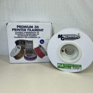 MG Chemicals - SUPER GLOW NATURAL - PLA, 2.85 mm, 1 KG Spool - PREMIUM 3D PRINTER FILAMENT