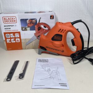 BLACK+DECKER 400W Scorpion Powered Handsaw with 2 Blades, KS890ECN-GB
