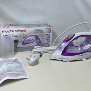 Morphy Richards 302000 Turbo Glide Steam Iron, 3 m Cable, 150 g Steam Shot, Auto Shut Off, 2800 W