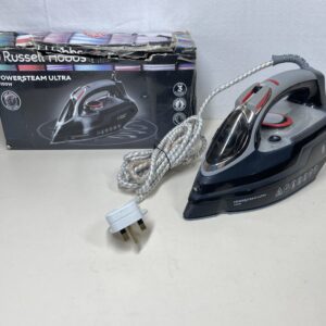 Russell Hobbs Powersteam Ultra 3100 W Vertical Steam Iron 20630 - Black and Grey
