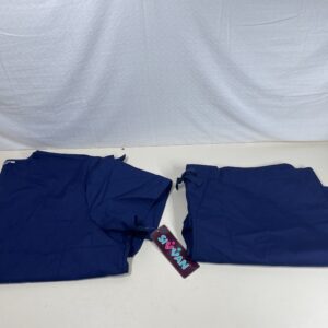 Sivvan Unisex Scrubs - Classic V-Neck Top & Drawstring Pants Scrub Set