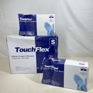 TouchFlex Blue Nitrile Disposable Gloves - Small - x1000 (10 Boxes)