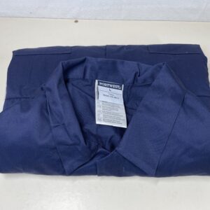 Portwest S999 Men's Work Coveralls - Protective Polycotton Work Overalls Durable Workwear Boiler Suit for Mechanics Warehouse Garages DIY Navy Tall, Large
