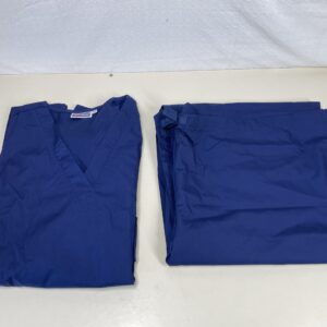 Sivvan Unisex Scrubs - Classic V-Neck Top & Drawstring Pants Scrub Set