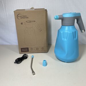 T TOVIA Electric Plant Mister Spray Bottles Gardening Watering Can 2L, Automatic Electric USB Rechargeable Fine Mist Watering Pump Garden Sprayer with Adjustable Nozzle, Fertilizing Home Cleaning