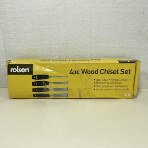 Rolson 56159 4 pc Wood Chisel Set