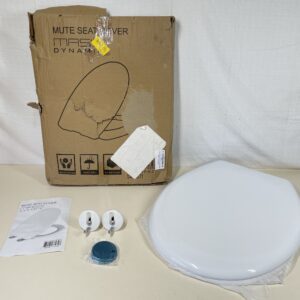 Mass Dynamic Toilet Seat featuring Soft-Close, Easy Clean, Top Fixing Hinges / OVAL LOO SEAT COVER (Polypropylene Plastic (PP))