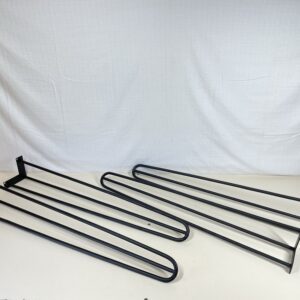 Heavy Duty Hairpin Table Legs, 4 pcs DIY Furniture Metal Table Legs Black 3 Rod Modern Furniture Legs for Cabinet, Wardrobe, TV Cabinets, Nightstand (28 inch)