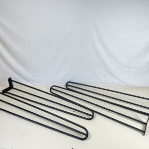 Heavy Duty Hairpin Table Legs, 4 pcs DIY Furniture Metal Table Legs Black 3 Rod Modern Furniture Legs for Cabinet, Wardrobe, TV Cabinets, Nightstand (28 inch)