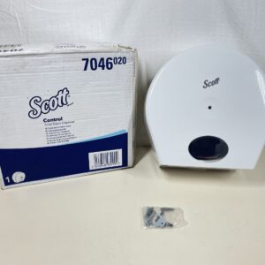 Scott Control Toilet Paper Dispenser 7046 - 1 x White Toilet Roll Dispenser