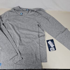 Adar Underscrubs for Women 2 Pack XXS Dark Marl Gray - Long Sleeve Underscrub Comfort Tee