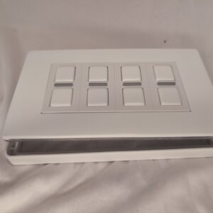 Lightwave LP24WHMK2 Smart Dimmer with Energy Monitoring, 4 Gang, White Metal - Works with Alexa, Google Assistant, HomeKit. iOS & Android Compatible