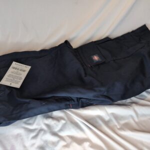 Lee Cooper Classic Multi Pocket Cargo Heavy Duty Easy Care Workwear Shorts, Navy, 36W