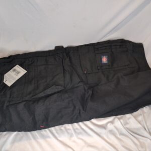 Lee Cooper Mens Durable Woven Easy Care Flexible Comfortable Work Safety Multi Holster Pocket Cargo Shorts Pants, Black, Size 42 Inch Waist