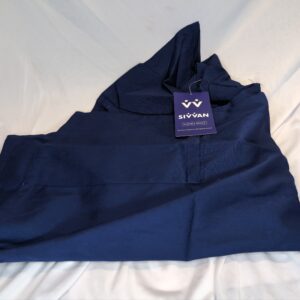 SIVVAN Unisex Scrubs - Classic V-Neck Top & Drawstring Pants Scrub Set - S8400 - Navy - S