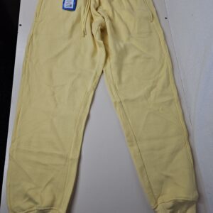 RIPT Men's Soft Touch Sweatpants Medium Yellow Loungewear Tracksuit Jogging Bottoms Cuffed Joggers