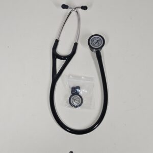 3M Littmann Cardiology IV Diagnostic Stethoscope, Standard-Finish Chestpiece, Black Tube, Stainless Stem and Headset, 69 cm, 6152