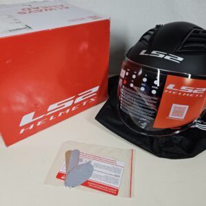 LS2 Motorcycle Helmet - Open Face OF562 - Airflow LS2 Matt Black - L