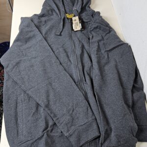 Iron Mountain Men's Soft and Flexible Fleece Full-Zip Hoodie, 4XL Hooded Sweatshirt with Ribbed Cuffs