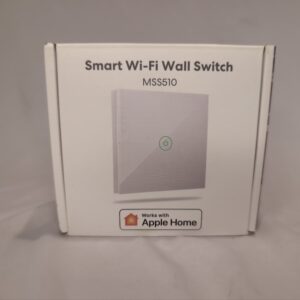 Meross Touch Light Switch, 1 Way Single Pole, Neutral Requires, Touch/Remote/Voice Control, LED Wall Switch with Timer, White, Compatible with Apple HomeKit, Alexa, Google, 8.0 x 8.0 x 3.5 cm