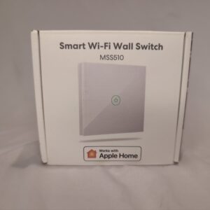 Meross Touch Light Switch, 1 Way Single Pole, Neutral Requires, Touch/Remote/Voice Control, LED Wall Switch with Timer, White, Compatible with Apple HomeKit, Alexa, Google, 8.0 x 8.0 x 3.5 cm