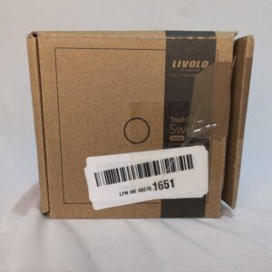 LIVOLO Intermediate Switch Touch Light Switch White with LED Indicator with Tempered Glass Panel Wall Light Switch 1 Gang 2 Way, VL-C301S-61