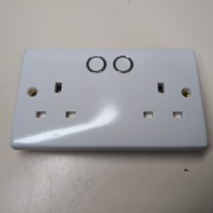 BG Electrical 822/HC-01 Smart Power Socket, Alexa Compatible Double 13 Amp, White Moulded