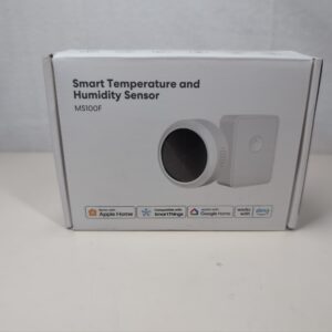 Meross Smart Temperature Humidity Sensor, WiFi Room Thermometer Hygrometer, with Solar Battery/Alert/Data Storage, for Home Automation, Works with HomeKit Alexa Google Home SmartThings, Hub Included