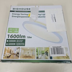 LEDYA Bathroom Ceiling Lights, Ø295mm 18W 1600lm Bathroom Lighting Waterproof, 144W Equivalent, 6000K Cool White, Led Round Flush Ceiling Light for Kitchen, Bedroom, Toilet, Utility Room