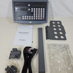 VEVOR Digital Readout DRO 2 Axis DRO Encoder TTL Precision Linear Glass Scale, High Accuracy Digital Readout Display, Precision Linear Scale for CNC Milling Machine Linear Encoder with Accessories