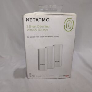 Netatmo Smart Door and Window Sensors, wireless, one-piece, pack of 3, vibration detection, DTG-UK