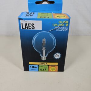 LAES Bulb Globe Eco E27, 18 W, 125 x 175 mm [Energy Class C]